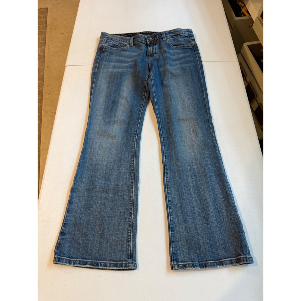 Express Rerock Bootcut Jeans Womens 10S Medium Wash Denim Stretch 10 Short‎